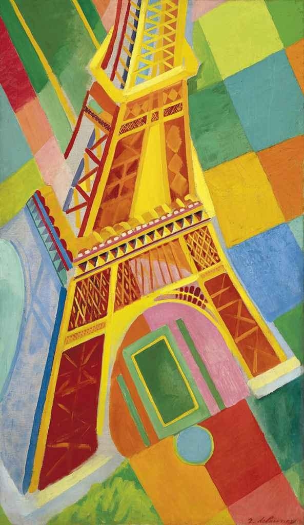 Artwork by Robert Delaunay, Tour Eiffel, Made of oil on canvas