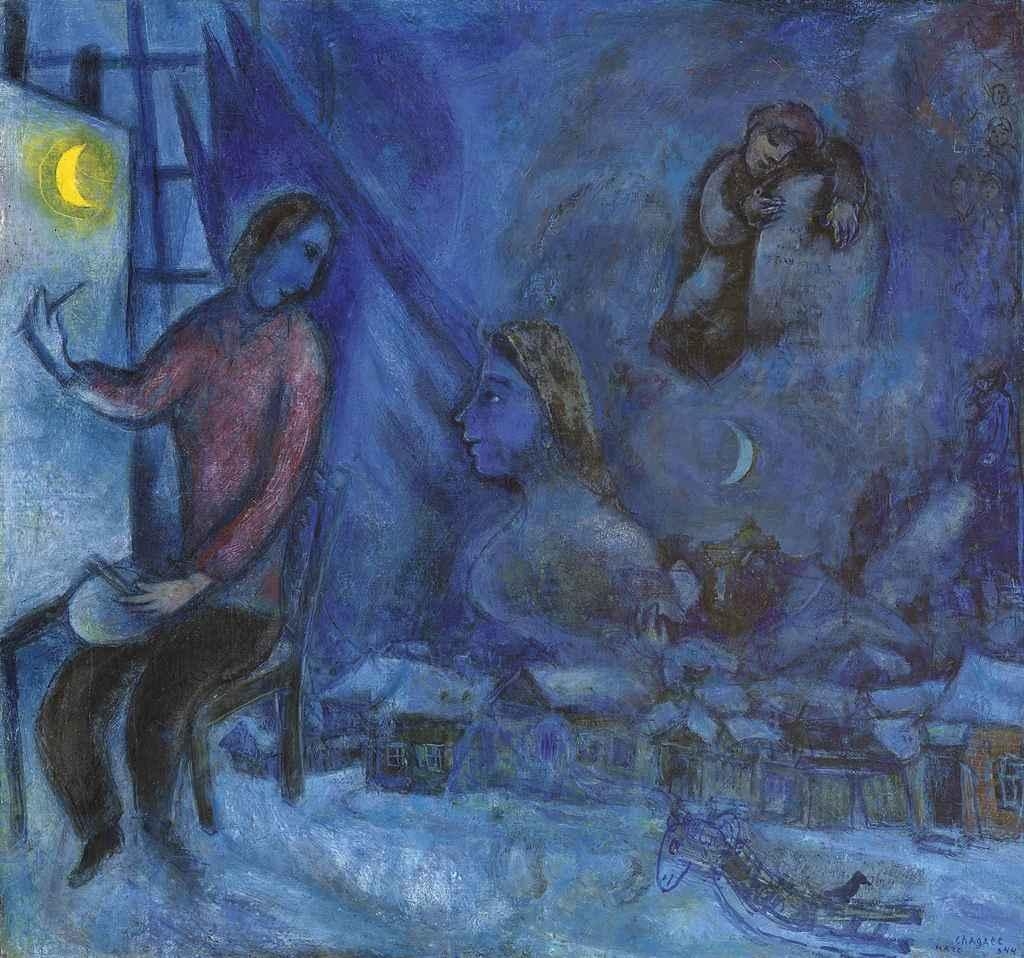 Hommage au passé by Marc Chagall, 1944