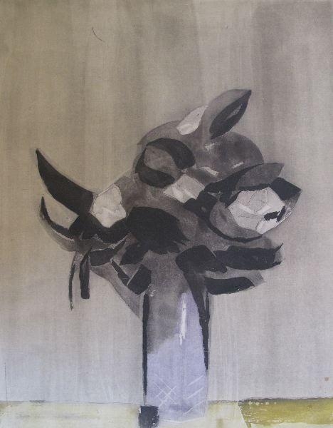 Artwork by Albert Chavaz, Bouquet de fleurs, Made of aquatint