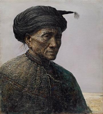 Zhongli Luo | PORTRAIT OF A MINORITY MAN (1988) | Artwork performance ...