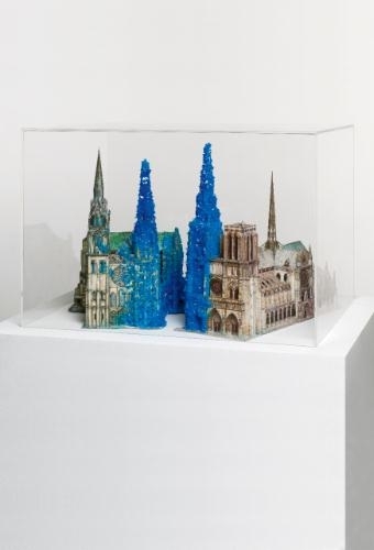 Copper Sulphate Chartres & Copper Sulphate Notre-Dame by Roger Hiorns, 1996