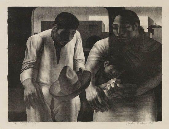 Campesinos by John Woodrow Wilson, 1954