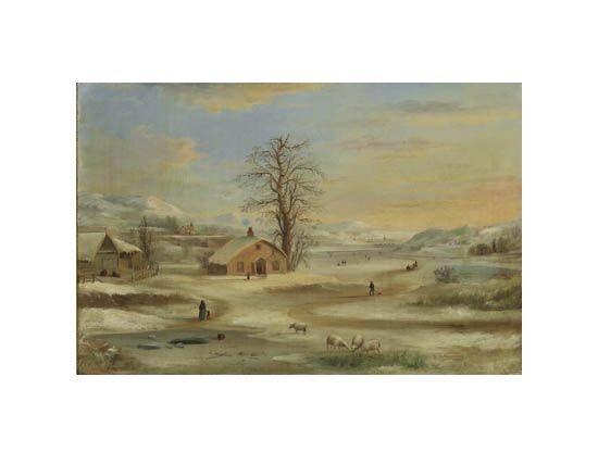 Winter Landscape by Robert S. Duncanson, 1860