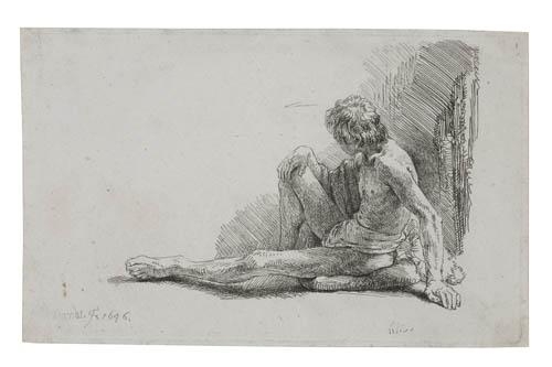 Rembrandt van Rijn | Nude Man (1646) | MutualArt