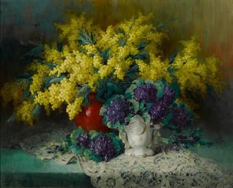 Mimosa and violets - Julien Stappers