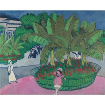 The Bosquet: Albertplatz in Dresden - Ernst Ludwig Kirchner