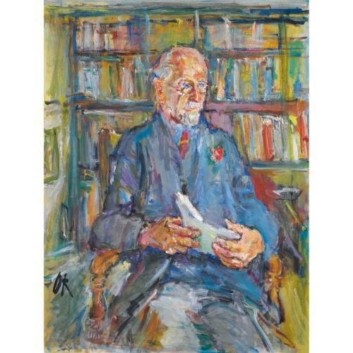 Portrait of Sir Stanley Unwin by Oskar Kokoschka, 1959