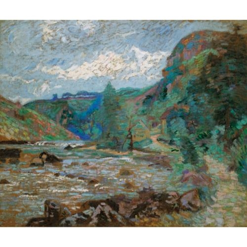 Tableau Imprimé Armand Guillaumin « Le Moulin Bouchardon, Crozant » - Toile/cadre, Prêt à Accrocher, Neuf