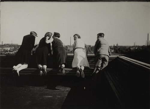 Students of the Bauhaus school by T. Lux Feininger, Circa 1927
