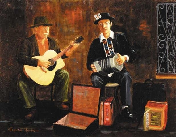 CHIAROSCURE (CHEMAINUS BUSKERS) by Stephen Hynes, 2005