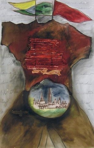 GREAT CANADIAN WAR SHIRT by Joane Cardinal-Schubert, 1986