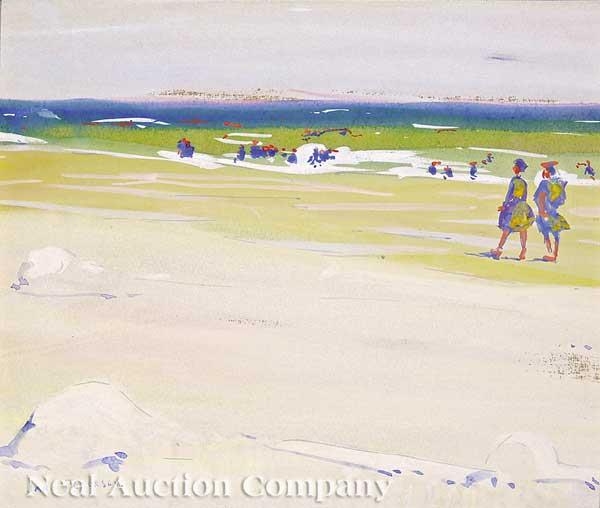 Jane Peterson | Beach at Gloucester (1915) | MutualArt