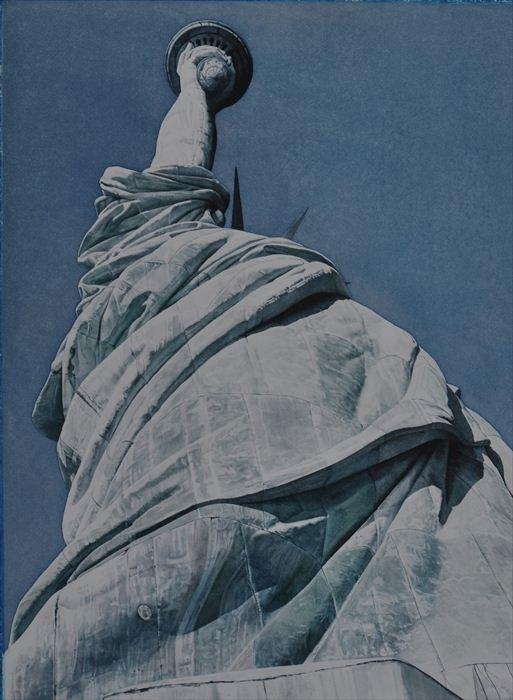 Artwork by Karin Helmich, MONUMENTAL LANDSCAPE, Made of Watercolor