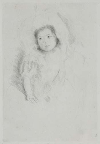 Margo Wearing her Bonnet (No. 3) by Mary Cassatt, circa 1902