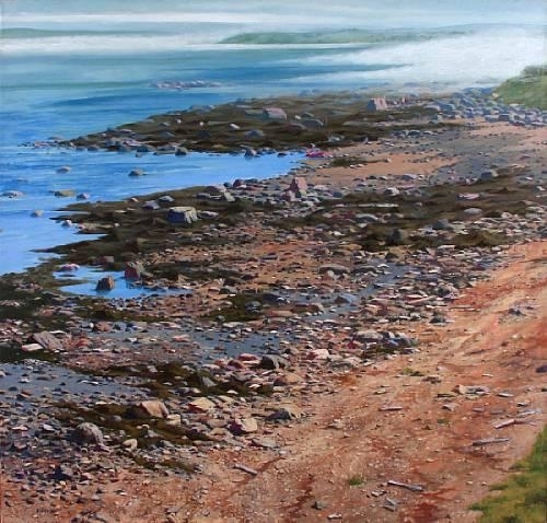 Deer Isle Shore (Incoming Fog) by Robert Birmelin