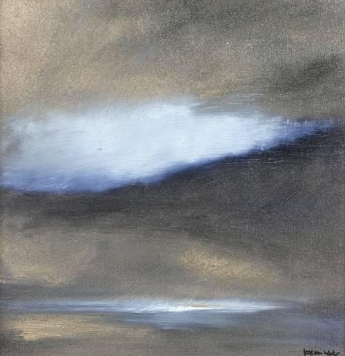 Haiku: A Moonlit Cloud Resting on the Flank of Diamond Mountain by Bjorn Rye, 1998