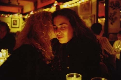 Lynette and Donna at Marion's Restaurant, New York City by Nan Goldin, 1991