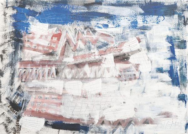 Artwork by Samia Basbous, Sans titre, Made of oil on canvas