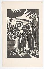 2 works: Pine Trees - Georgia; Rebecca at the Well by Benjamin Miller, 1926