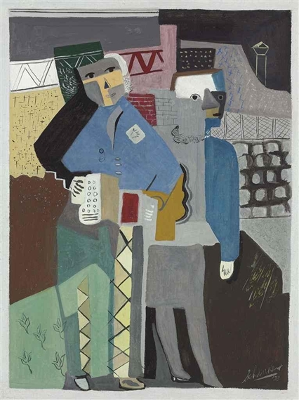 Beggars by Louis Schanker, 1933