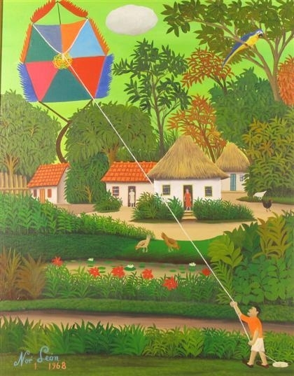 BOY WITH KITE by Noe Leon, 1968