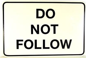 DO NOT FOLLOW - Adam Brooks