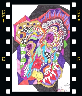 Glitter Portrait 1 - Artist Mark