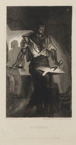 Un Forgeron by Eugène Delacroix, 1833