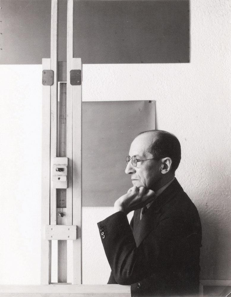 Harry Holtzman | Portrait de Mondrian au chevalet | MutualArt