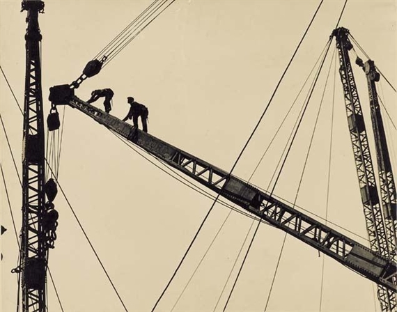 Empire State Building [abstraction] by Lewis Hine, 1931