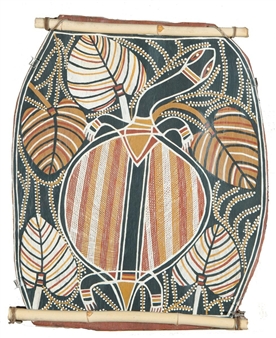 Long Necked Turtle With Pandanus Leaf - Malangi