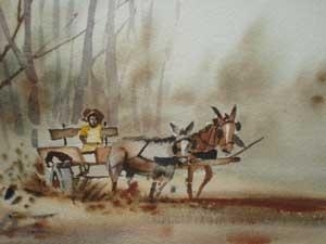 Donkey Cart by Johan Maneveldt