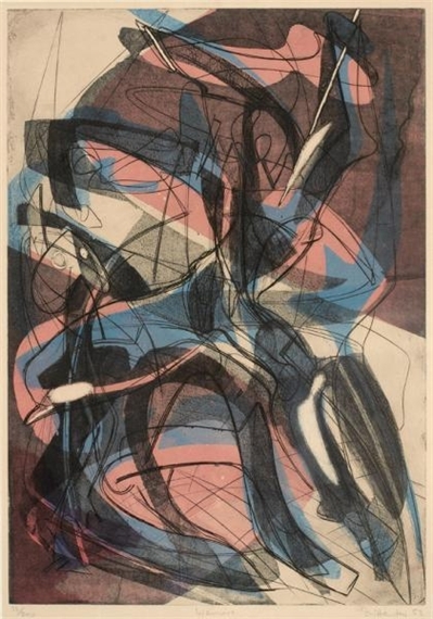 WARRIORS by Stanley William Hayter, 1953