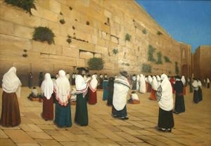 Artwork by Artem Melik-Azaryants, The Wailing Wall, Made of Oil on canvas
