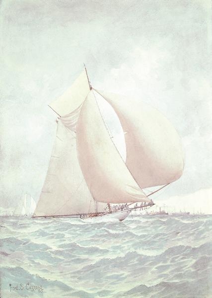 Artwork by Frederic Schiller Cozzens, Sailing