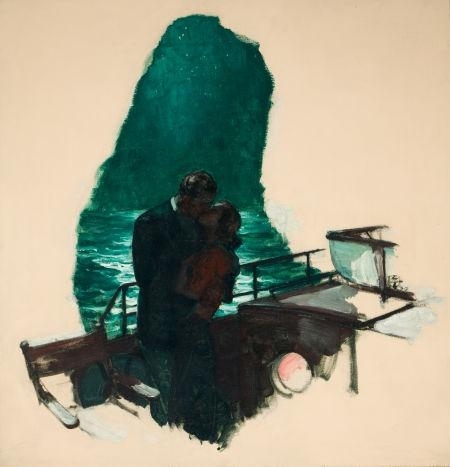 Couple Embracing by Saul Tepper, 1939