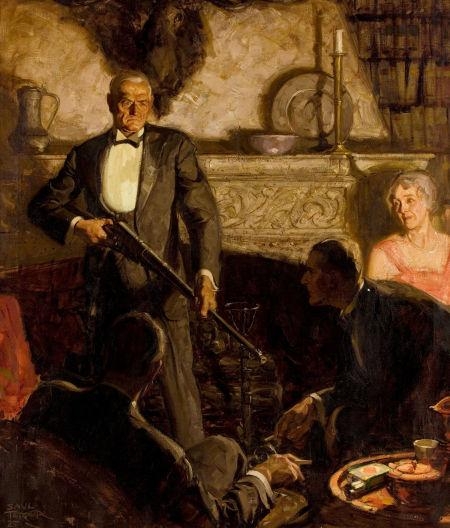 Artwork by Saul Tepper, Under the Gun, Made of Oil on canvas