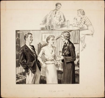 Group of three story illustrations - George Brehm