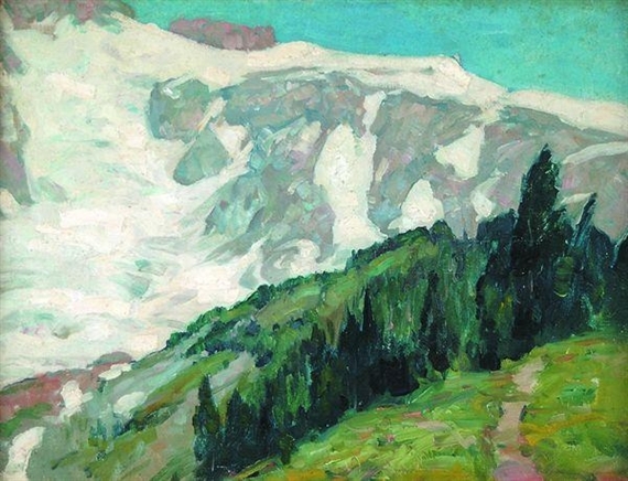 Mt Ranier by John Fabian Carlson