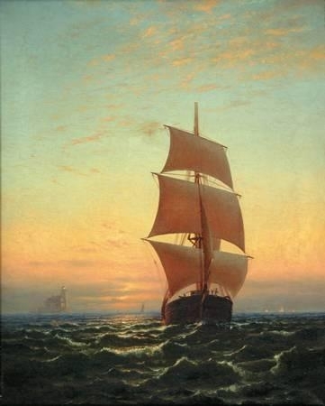 Sailing at Sunset by Francis A. Silva