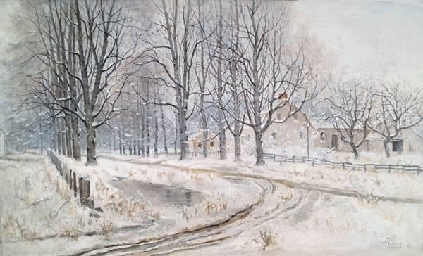 Willis Seaver Adams | View of Feather Street, Suffield, CT | MutualArt