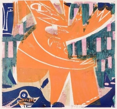 Tierwärter by HAP  Grieshaber, 1954