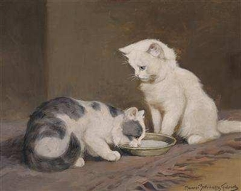 Hungry Cats - Gabriella Rainer Istvanffy