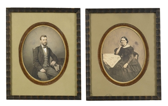 2 works: Porträtt - ett par - Johannes Jaeger