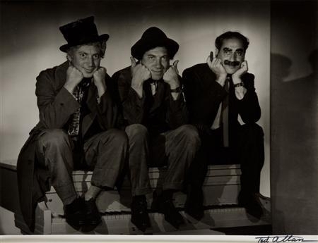 MARX BROTHERS (HAROP, CHICO AND GROUCHO) by Ted Allan