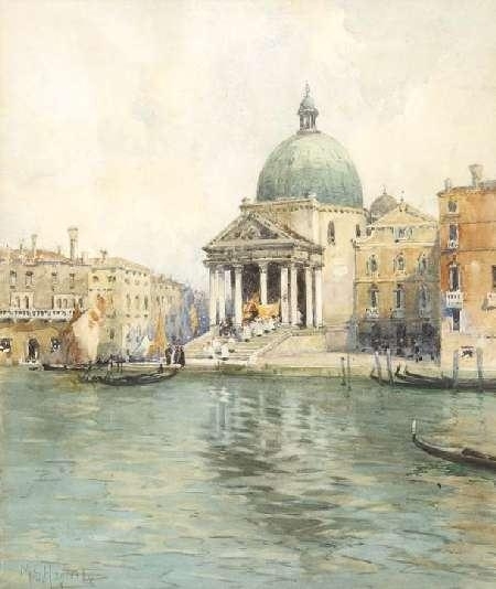 The Church with the Green Dome, Venice by Mary S. Hagarty