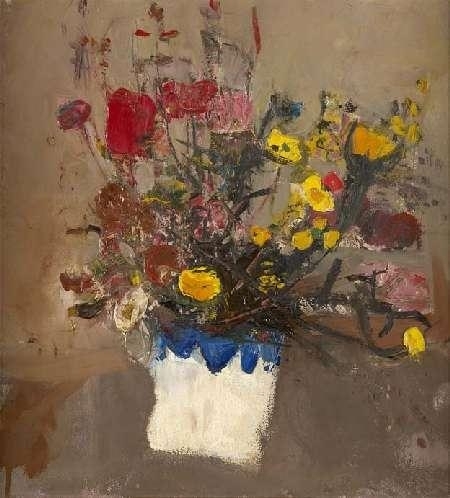 A Still Life of Mixed Flowers by Joan Kathleen Hardy Eardley