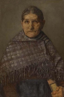 A NEWLYN FISHWIFE - William John Wainwright