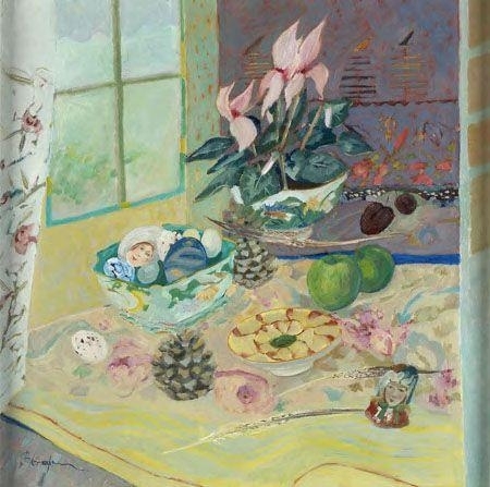 STILL LIFE WITH CYCLAMEN by Brenda Lenaghan