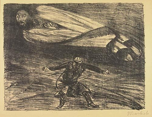 Armer Vetter und Hoher Herr II by Ernst Barlach, 1919